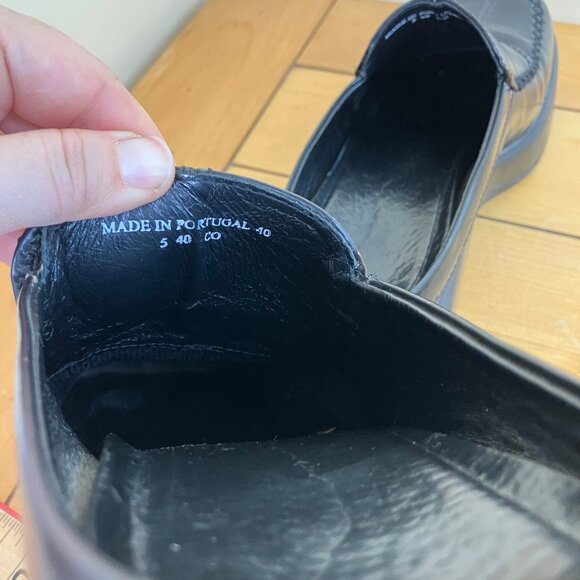 Dansko Madigan Leather Slip On Clogs Chunky Square Toe Shoes EU 40 US 10 - Picture 7 of 9